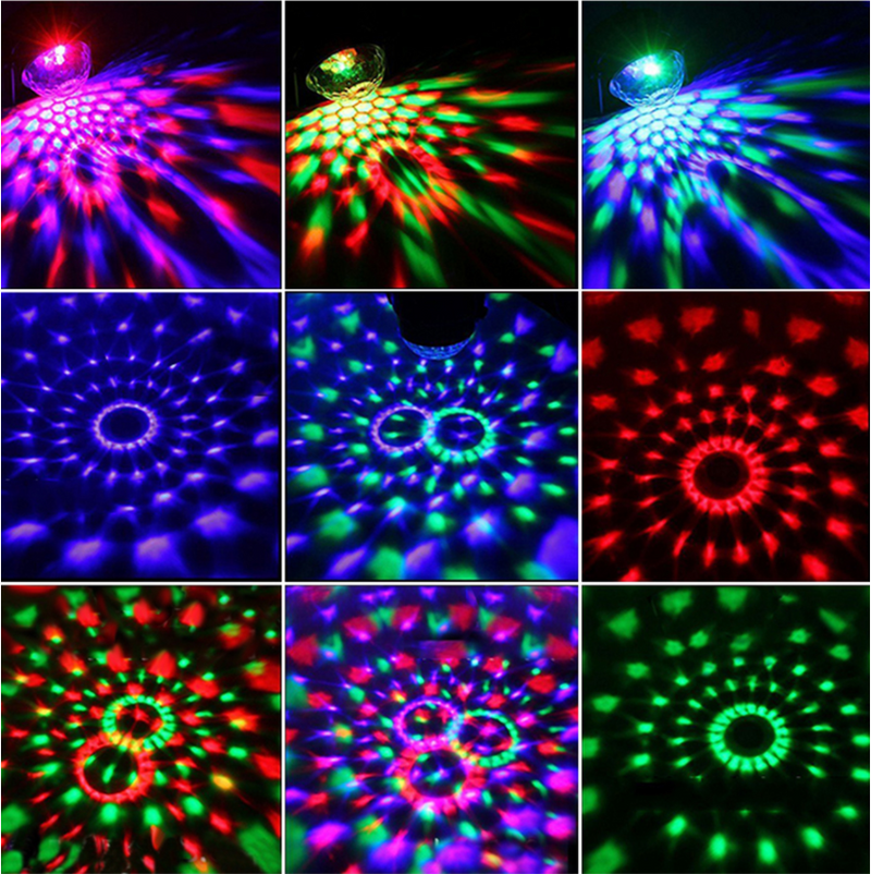 Disco Ball Party Lights DJ Lights/Car DJ Lights Sound Activated LED Strobe Light