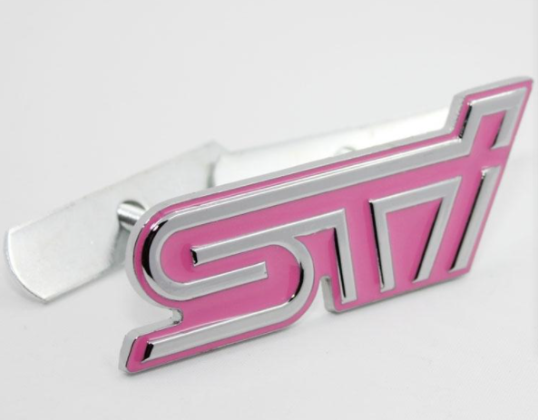 Metal STI Front Sport Grille Grill Badge Emblem TUNING