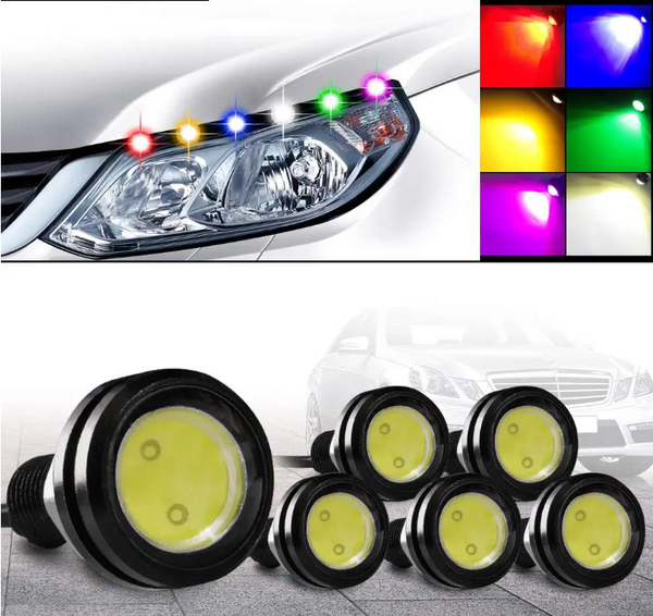 18mm White Eagle Eye LED Light Bulbs 9W DRL  Daytime Running Lights