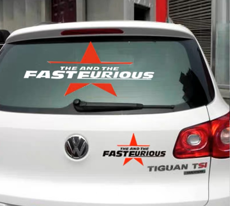 Car Stickers Exterior Fast & Furious -Small Size
