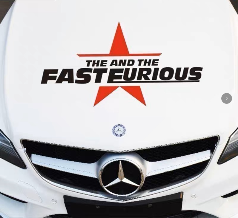 Car Stickers Exterior Fast & Furious -Big Size