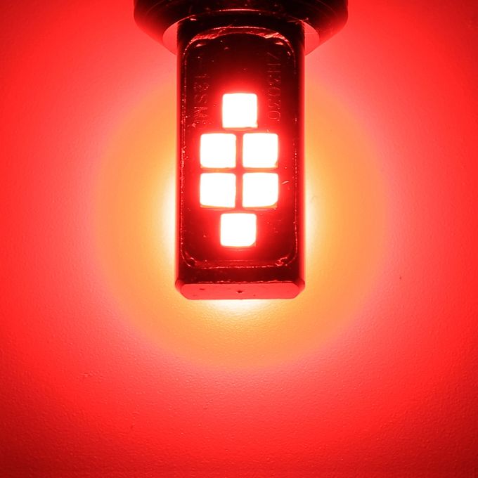 2× Red 1157 Led Lights Bulb