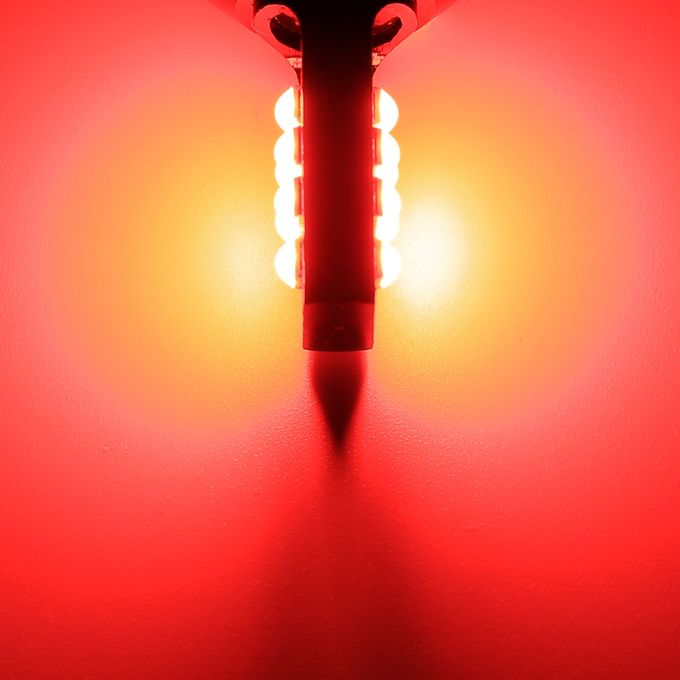 2× Red 1157 Led Lights Bulb