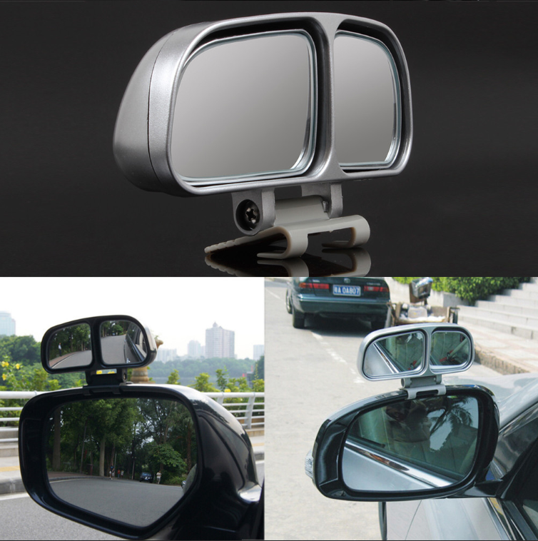 Auto Rearview Mirror Wide Angle Side RearView Car Universal Blind Spot Square Mirror