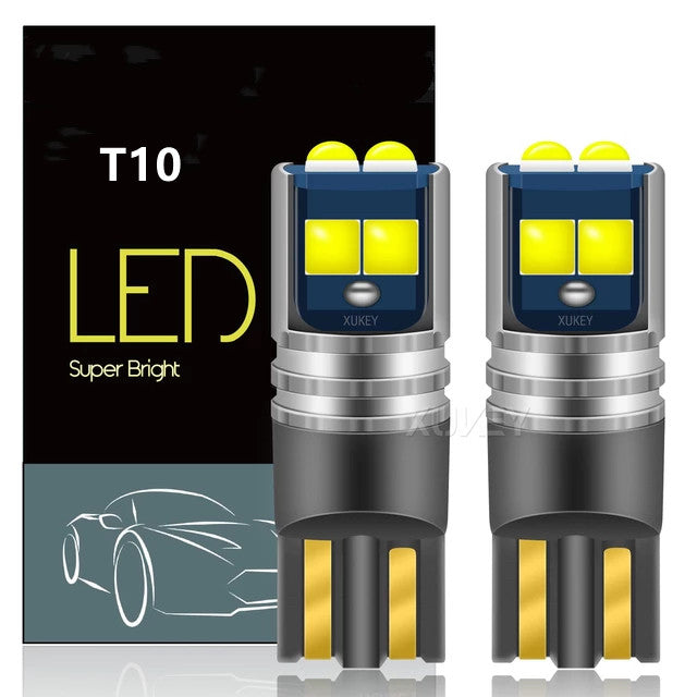 High Quality T10 W5W Super Bright 3030 LED Car Interior Reading Dome Light Marker Lamp 168 194 LED Auto Wedge Parking Bulbs