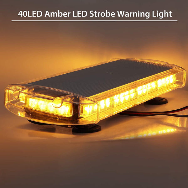 22 INCH 40LED AMBER LED EMERGENCY BEACON LIGHT BAR