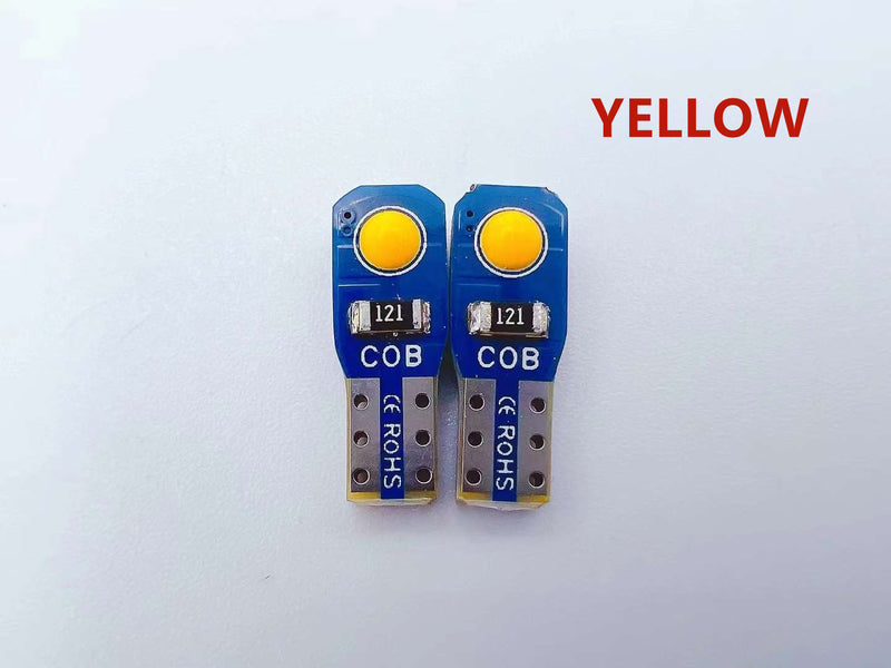 12V T5 Car Wedge COB  light bulb -7 Colors