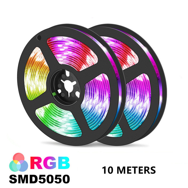 10 Meters 5050 RGB Remote Control Waterproof Flexible LED Strip Light Kit