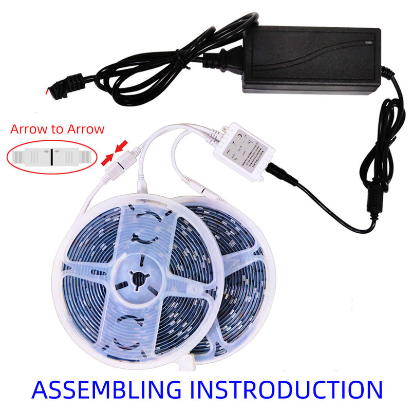 10 Meters 5050 RGB Remote Control Waterproof Flexible LED Strip Light Kit