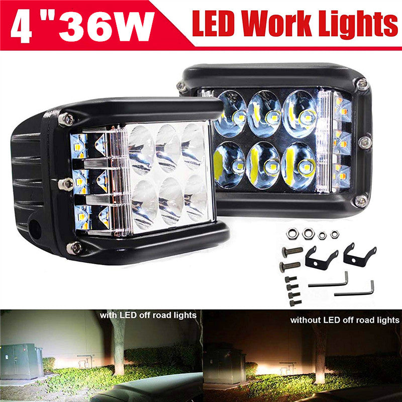 4 Inch 36W Side Shooter LED Pod Work Lights Spot Lights