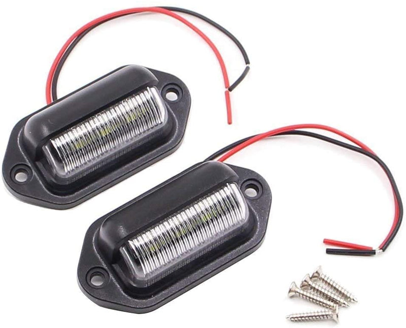 2PCS 12V LED Exterior Number  Plate Light/Interior Courtesy Dome/Roof Led Light