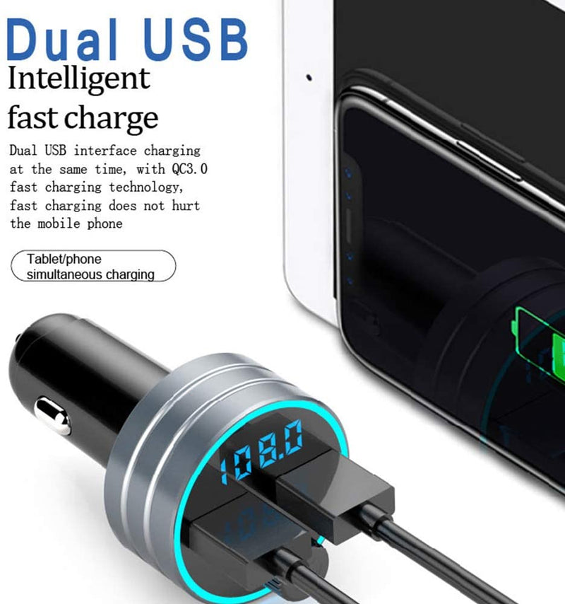 Quick Charge Bluetooth FM Transmitter Car Charger/ QC3.0 Wireless FM  Adapter