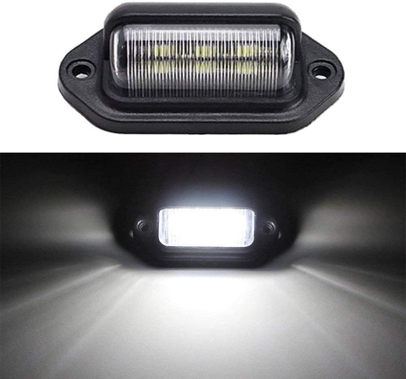 2PCS 12V LED Exterior Number  Plate Light/Interior Courtesy Dome/Roof Led Light