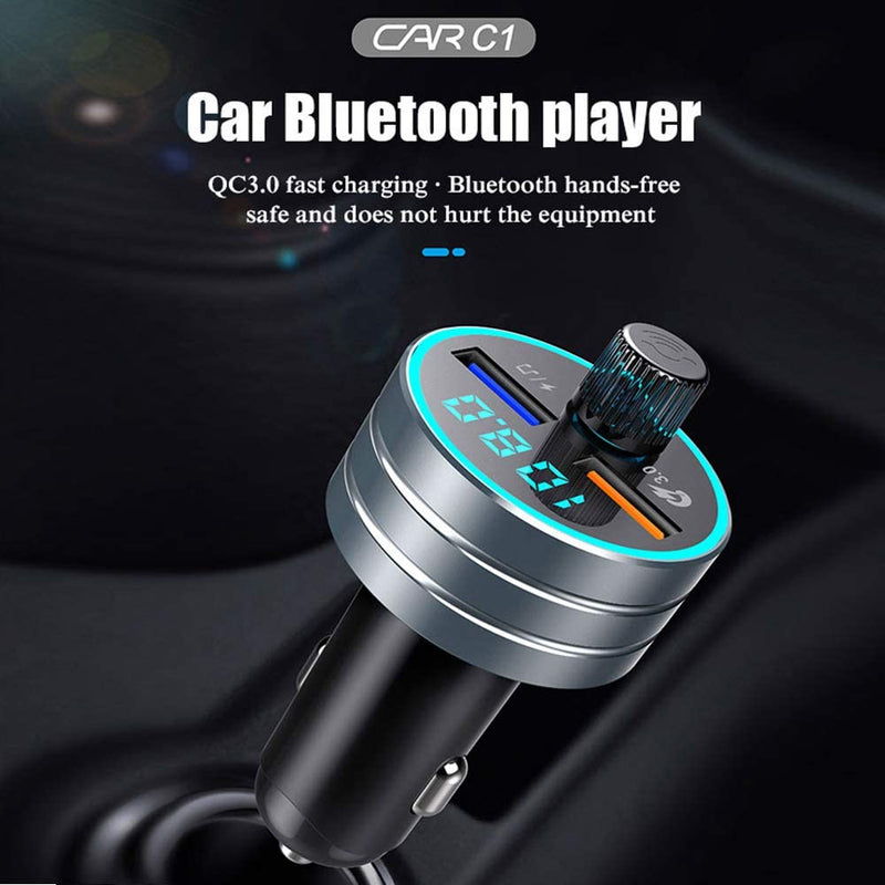 Quick Charge Bluetooth FM Transmitter Car Charger/ QC3.0 Wireless FM  Adapter