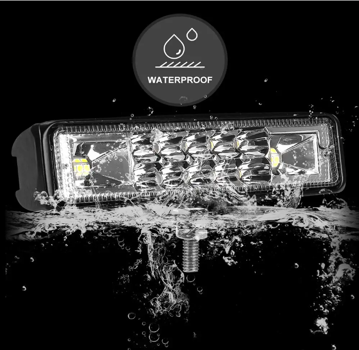 2PCS 48W 6 Inch Led Pods Light Bar 12V-24V Spot Flood Combo Waterproof Light