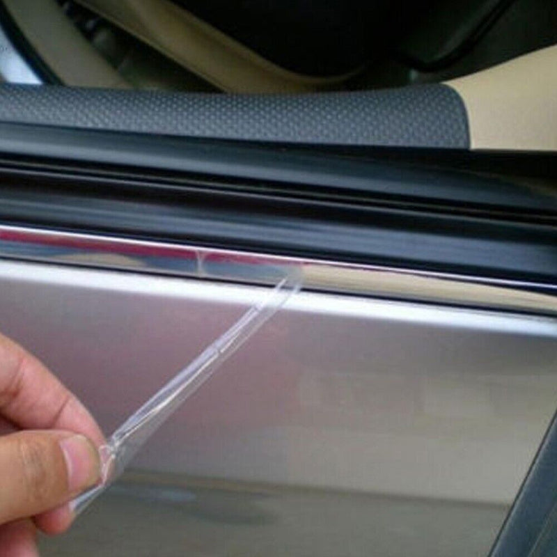10mmx15m Car Chrome Moulding Trim Strip Door Edge Guard Protective PVC Accessory