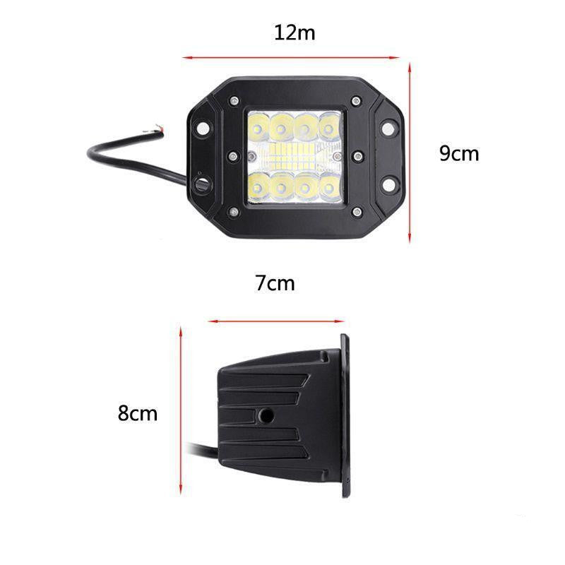 2PCS 5Inch 12V-24V 48W LED Work LIght Waterproof Off Road Car Light Bar LED Lights