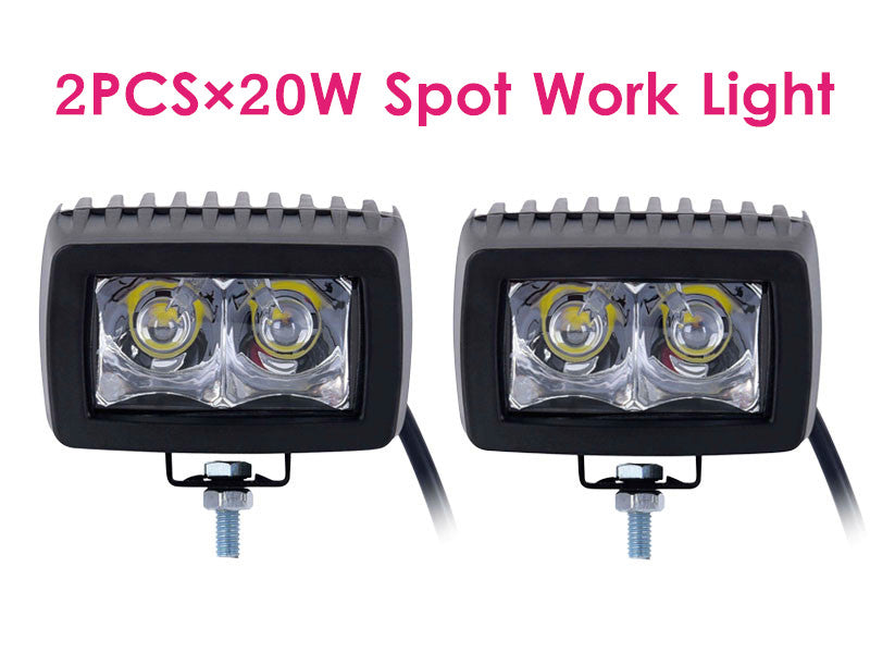 20W Cree Bright Car Spot Light/Auto Led Work Light -2PCS