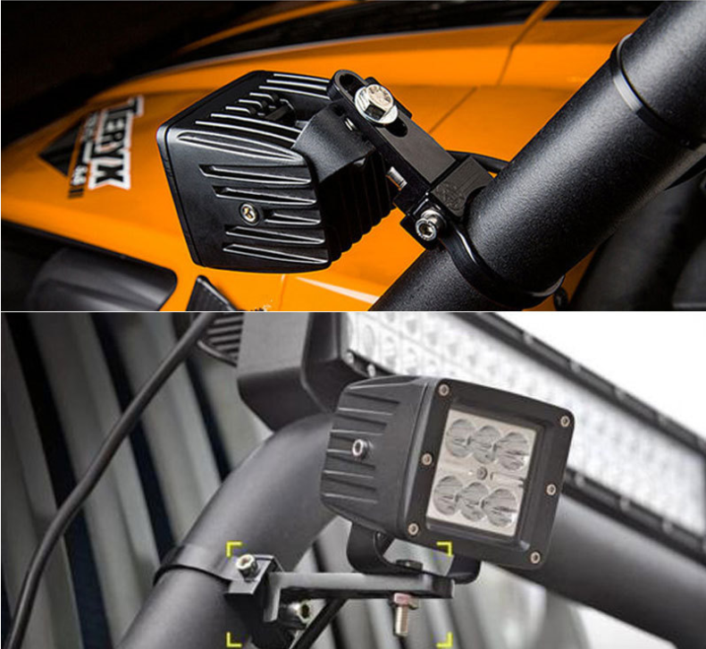 Universal-Fit 360° Adjustable 3 inch Mounts/bracket for Offroad LED Light Bar